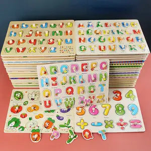 Knobed alphabets with pics